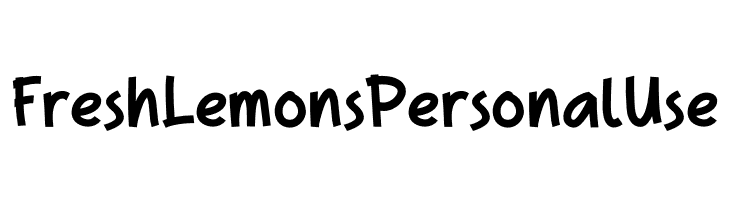 Fresh Lemons Personal Use  フリーフォントのダウンロード