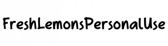 Fresh Lemons Personal Use  font caratteri gratis