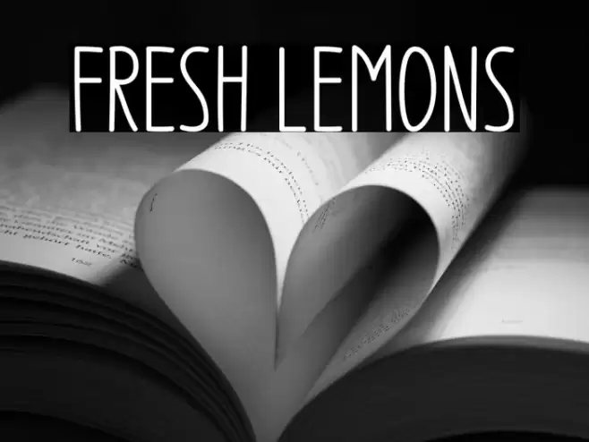 Fresh Lemons Font examples