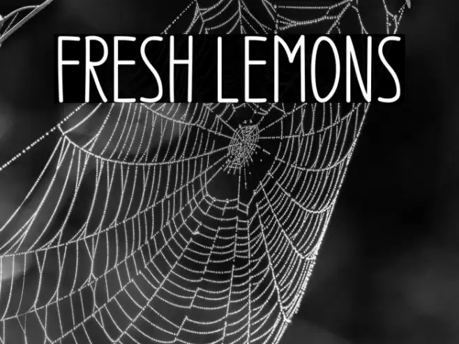 Fresh Lemons Font examples