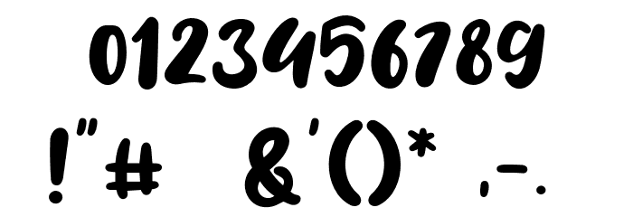 Fresh Lychee Font OTHER CHARS