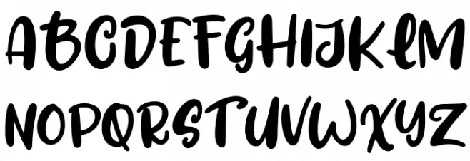 Fresh Lychee Schriftart Groß