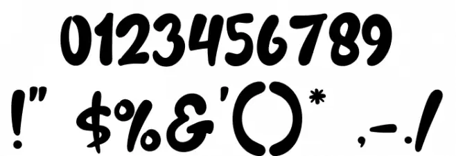 Fresh Mango Font OTHER CHARS