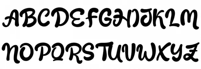 Fresh Mango Font UPPERCASE