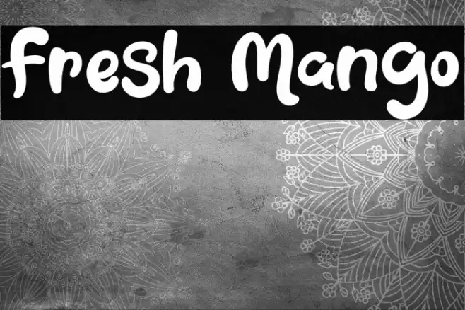 Fresh Mango Font examples