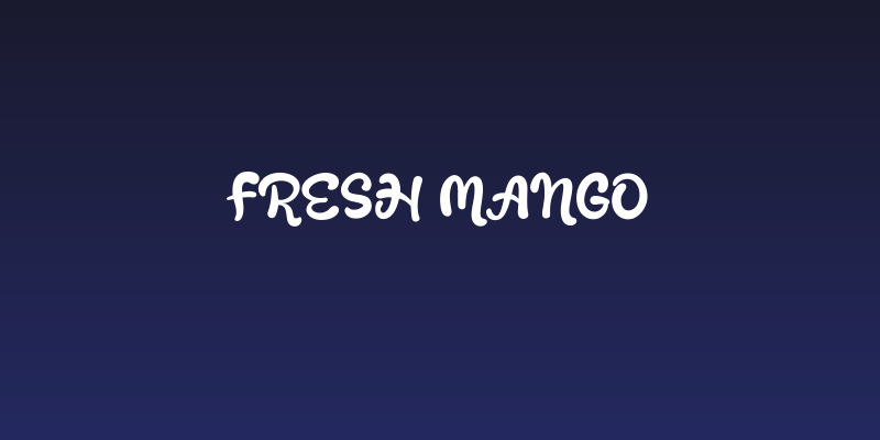 Fresh Mango Social Header