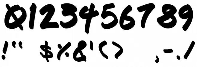 Fresh Marker Font OTHER CHARS