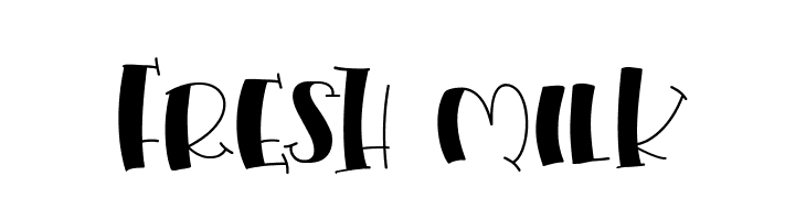 Fresh Milk Font