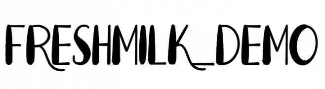 Fresh Milk_DEMO  Fuentes Gratis Descargar