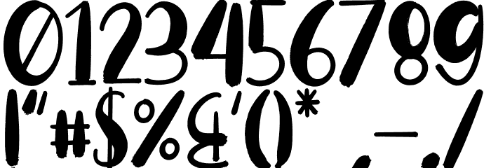 Fresh Milk_DEMO Font OTHER CHARS