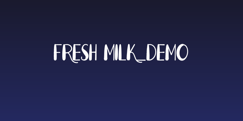 Fresh Milk_DEMO Social Header