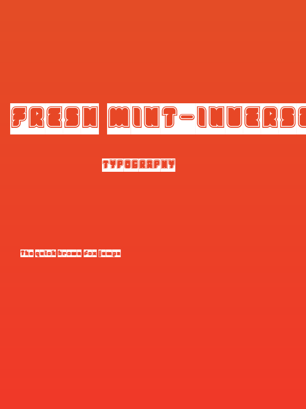 Fresh Mint-Inverse Poster