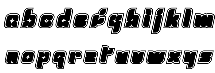 Fresh Mint Italic Font LOWERCASE