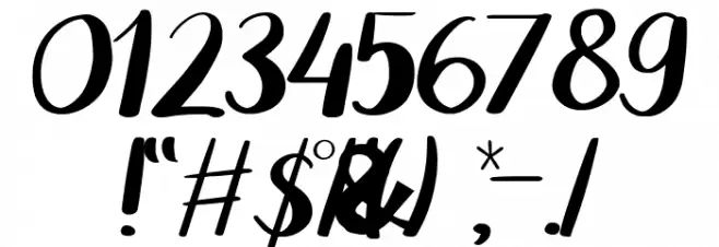 Fresh Mustard Font OTHER CHARS