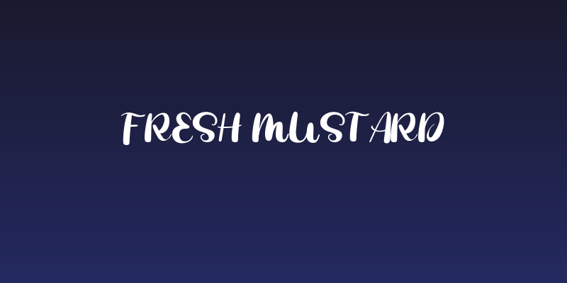 Fresh Mustard Social Header