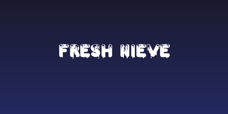Fresh Nieve Social Header