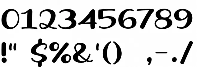 Fresh Olive Font OTHER CHARS