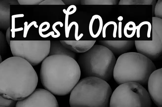 Fresh Onion Font examples