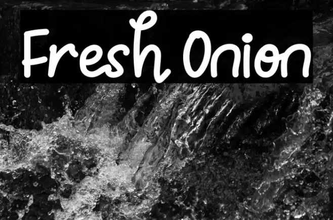 Fresh Onion Font examples