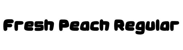 Fresh Peach Regular  font caratteri gratis