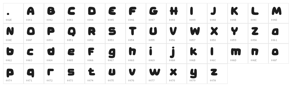 Fresh Peach Regular Character Map