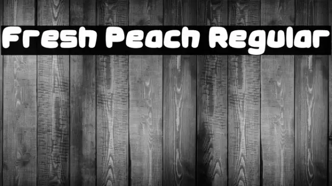 Fresh Peach Regular Font examples