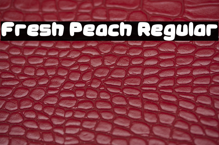 Fresh Peach Regular Example 3