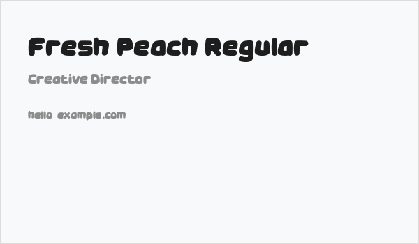 Fresh Peach Regular Business Card