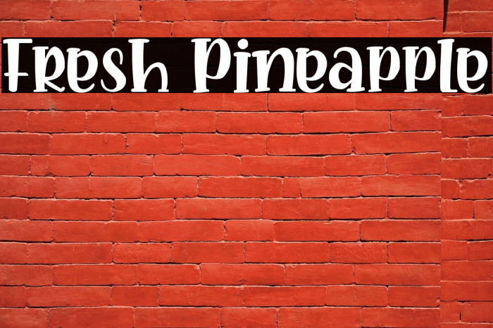 Fresh Pineapple Font examples