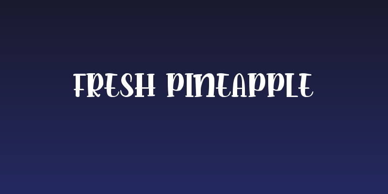 Fresh Pineapple Social Header