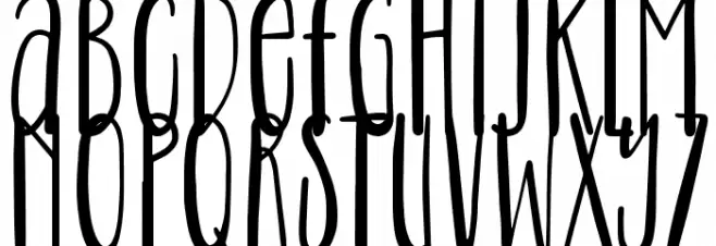 Fresh Purple Schriftart Groß