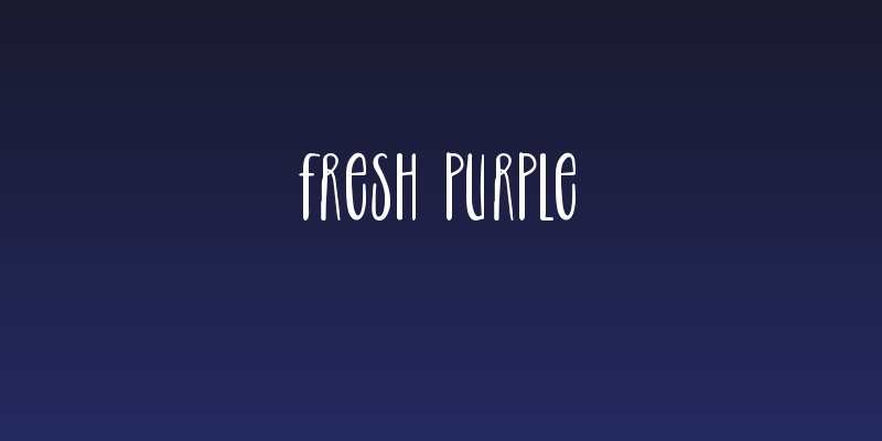 Fresh Purple Social Header