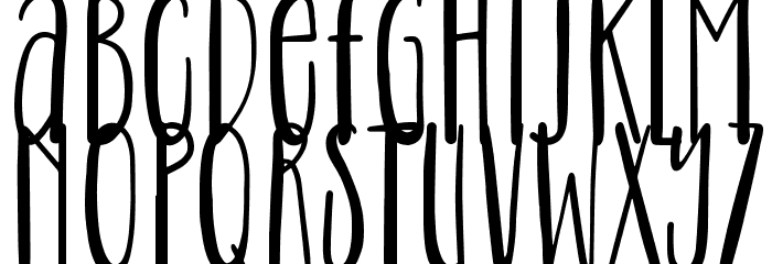 Fresh Purple Font LOWERCASE