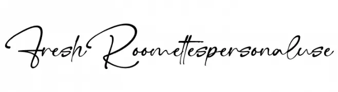 Fresh Roomettes personal use  Descarca Fonturi Gratis