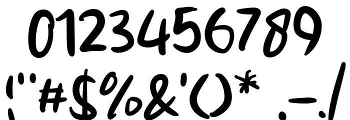 Fresh Salmon Font OTHER CHARS