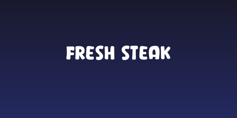 Fresh Steak Social Header