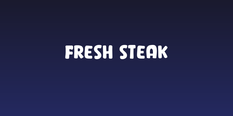 Fresh Steak Social Header