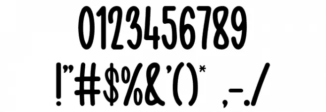 Fresh Tea Font OTHER CHARS