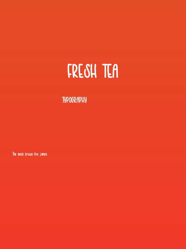 Fresh Tea Poster