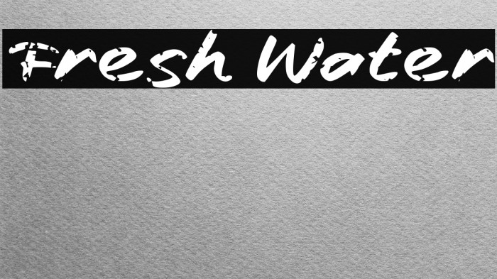 Fresh Water Example 3