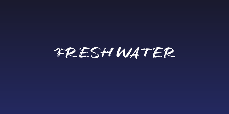 Fresh Water Social Header