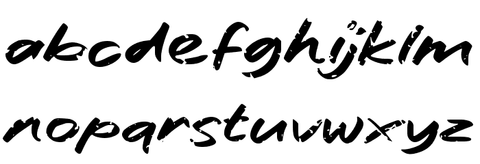 Fresh Water Font LOWERCASE