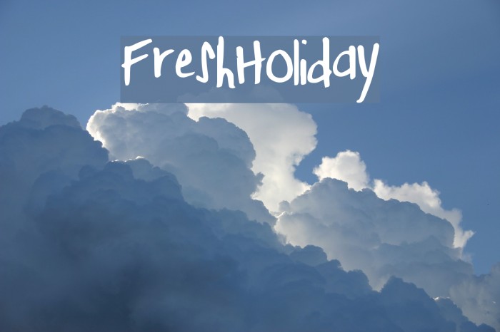 FreshHoliday Font examples