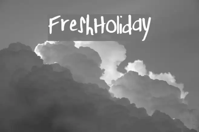 FreshHoliday Font examples
