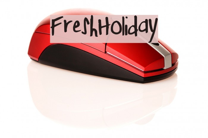 FreshHoliday Font examples