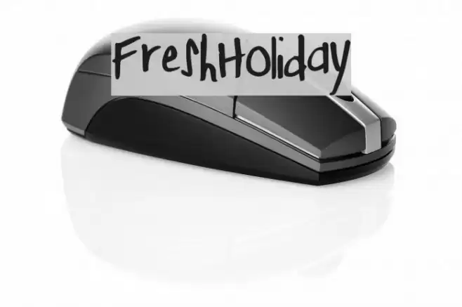 FreshHoliday Font examples