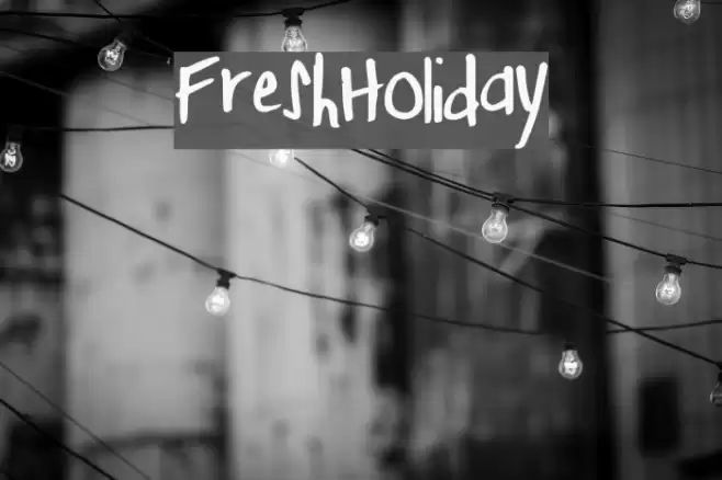 FreshHoliday Font examples