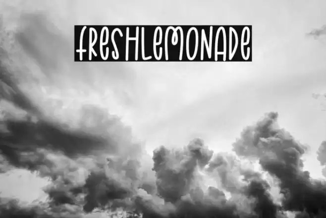 FreshLemonade Font examples