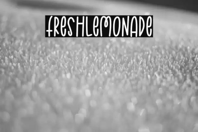 FreshLemonade Font examples
