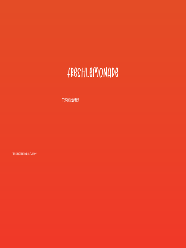 FreshLemonade Poster